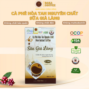 Cà Phê Hòa Tan Nguyên Chất SỮA GIÀ LÀNG - Hộp